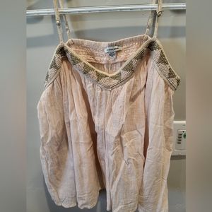 American Eagle Peach Crop Top Size Medium